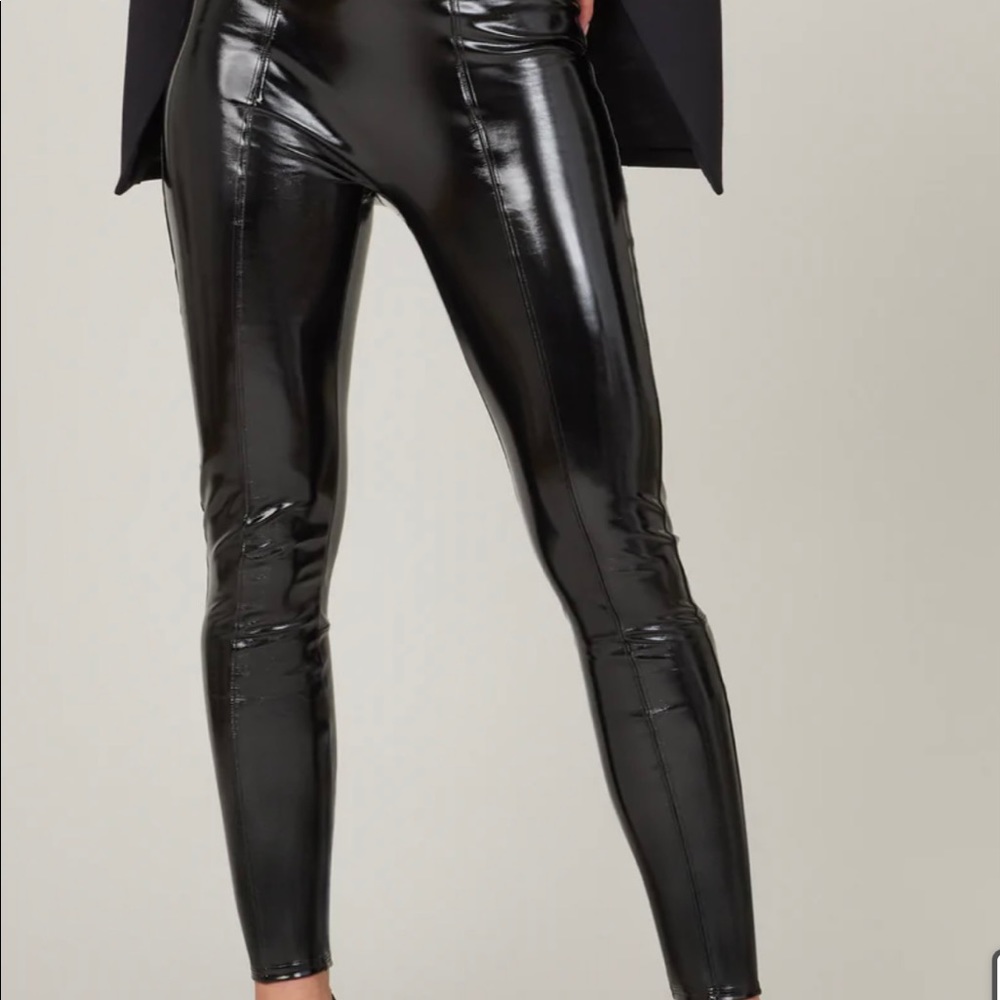 Spanx Faux Patent Leather Leggings